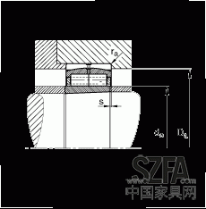 圓柱滾子軸承 F-800485.ZL-K-C5, 特殊軸承，浮動軸承，雙列，錐孔，錐度1:12，可分離，帶保持架
