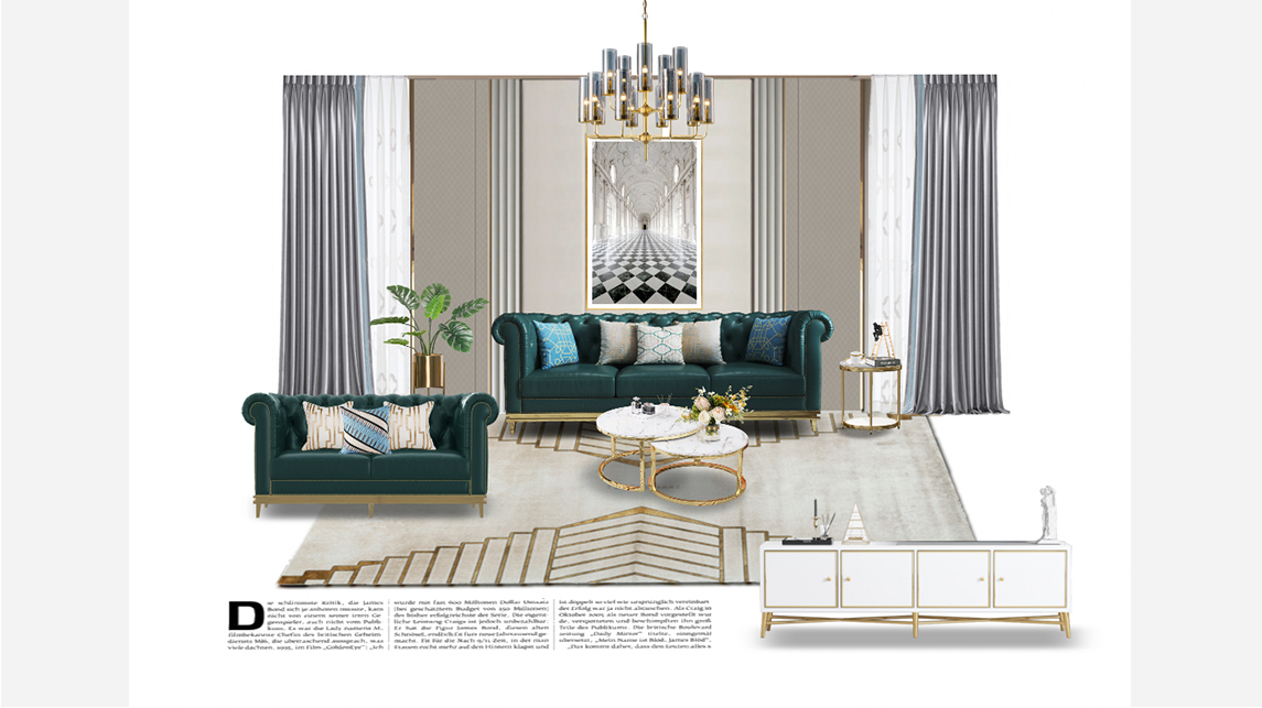 尼博 輕奢 兩房兩廳 15件套 尼博 輕奢 兩房兩廳 15件套